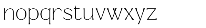 Signora Classica Thin Expanded Font LOWERCASE