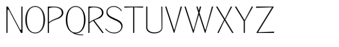Signora Classica Thin Sans Font UPPERCASE