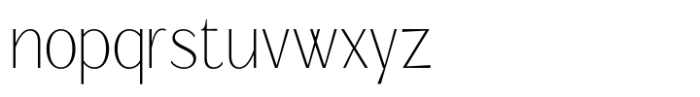 Signora Classica Thin Sans Font LOWERCASE