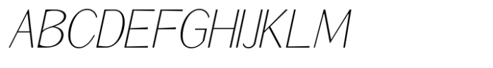 Signora Classica Thin Slant Sans Font UPPERCASE