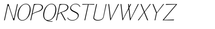 Signora Classica Thin Slant Sans Font UPPERCASE