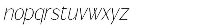 Signora Classica Thin Slant Sans Font LOWERCASE
