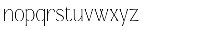 Signora Classica Thin Font LOWERCASE