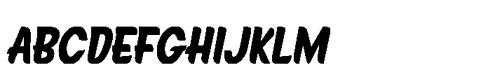 Signpaint Corporate Black Slanted Font UPPERCASE