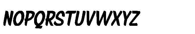 Signpaint Corporate Bold Slanted Font UPPERCASE