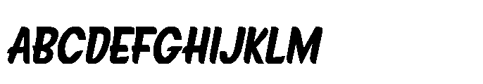Signpaint Corporate Extrabold Slanted Font UPPERCASE