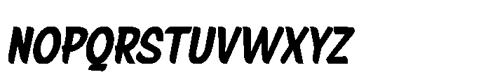 Signpaint Corporate Extrabold Slanted Font UPPERCASE