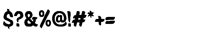 Signpaint Corporate Extrabold Font OTHER CHARS