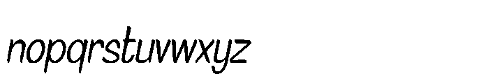 Signpaint Corporate Extralight Slanted Font LOWERCASE