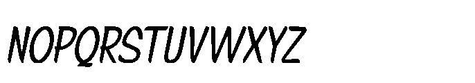 Signpaint Corporate Light Slanted Font UPPERCASE