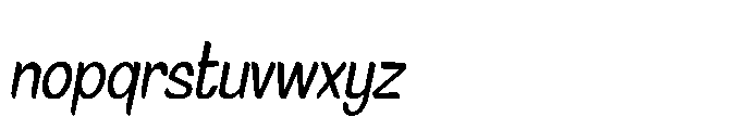Signpaint Corporate Light Slanted Font LOWERCASE