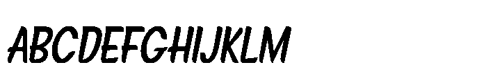 Signpaint Corporate Medium Slanted Font UPPERCASE