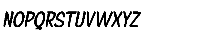 Signpaint Corporate Medium Slanted Font UPPERCASE