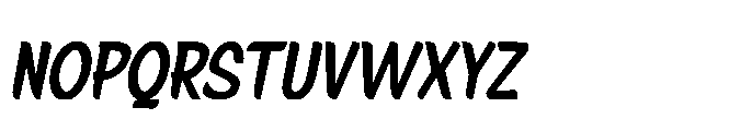 Signpaint Corporate Semibold Slanted Font UPPERCASE
