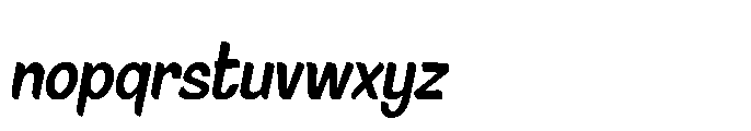Signpaint Corporate Semibold Slanted Font LOWERCASE