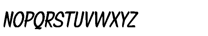 Signpaint Corporate Slanted Font UPPERCASE