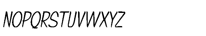 Signpaint Corporate Thin Slanted Font UPPERCASE