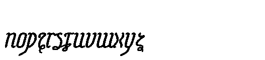 Signum Regis Bold Italic Font LOWERCASE
