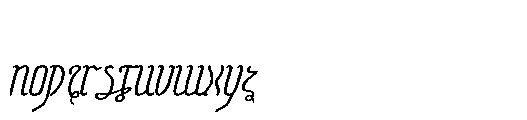 Signum Regis Italic Font LOWERCASE