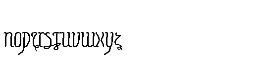 Signum Regis Regular Font LOWERCASE