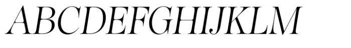 Sigurd Light Semi Italic Font UPPERCASE