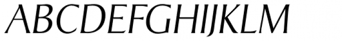 Sigvar Serial ExtraLight Italic Font UPPERCASE