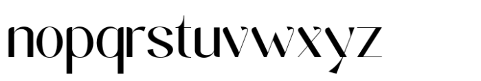 Sikyla Display Font LOWERCASE