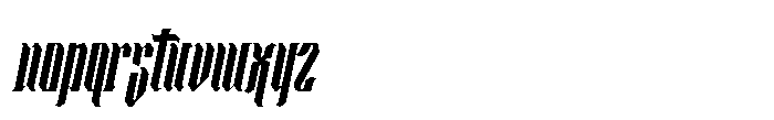 Silent Blade Font LOWERCASE