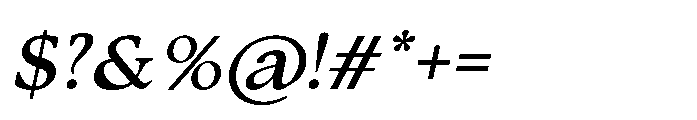 Silent Citadel Italic Font OTHER CHARS