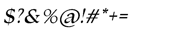 Silent Citadel Light Italic Font OTHER CHARS
