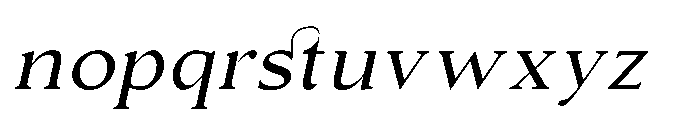 Silent Citadel Light Italic Font LOWERCASE