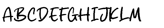 Silent Diary Font UPPERCASE