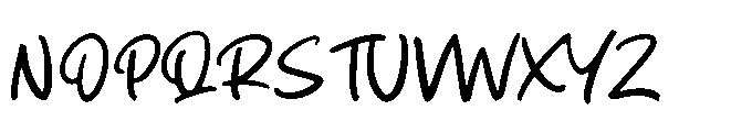 Silent Diary Font UPPERCASE