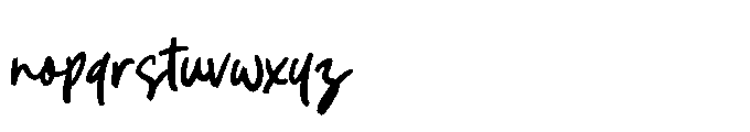Silent Diary Font LOWERCASE