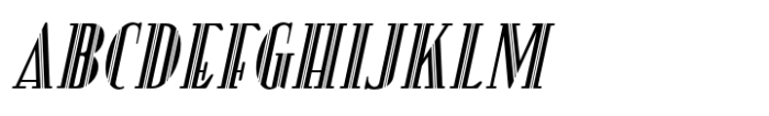 Silent Drama JNL Oblique Font UPPERCASE