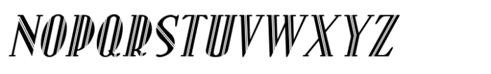 Silent Drama JNL Oblique Font UPPERCASE