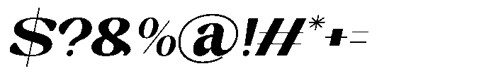 Silent Elegance Italic Font OTHER CHARS
