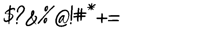 Silent Joy Regular Font OTHER CHARS