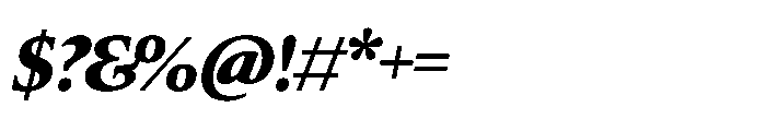 Silesianum Bold Italic Font OTHER CHARS
