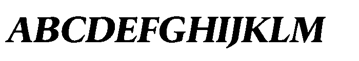Silesianum Bold Italic Font UPPERCASE