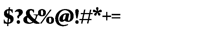 Silesianum Bold Font OTHER CHARS