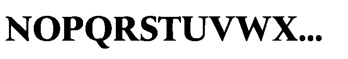 Silesianum Bold Font UPPERCASE