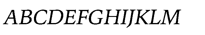 Silesianum Regular Italic Font UPPERCASE
