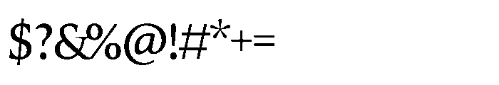 Silesianum Regular Font OTHER CHARS
