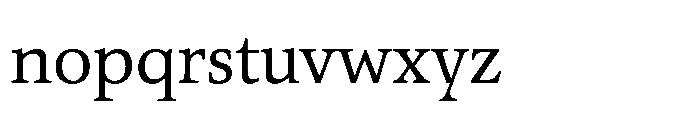 Silesianum Regular Font LOWERCASE