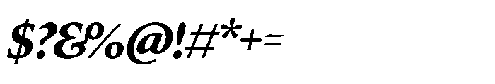 Silesianum Semi Bold Italic Font OTHER CHARS