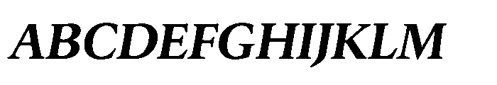 Silesianum Semi Bold Italic Font UPPERCASE