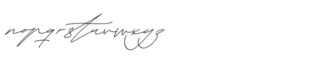 Silhouete Charming Italic Font LOWERCASE