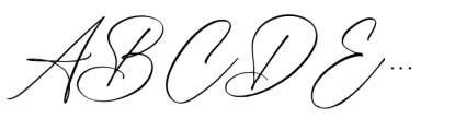 Silhouette Signature Regular Font UPPERCASE