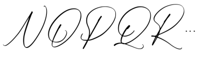 Silhouette Signature Regular Font UPPERCASE